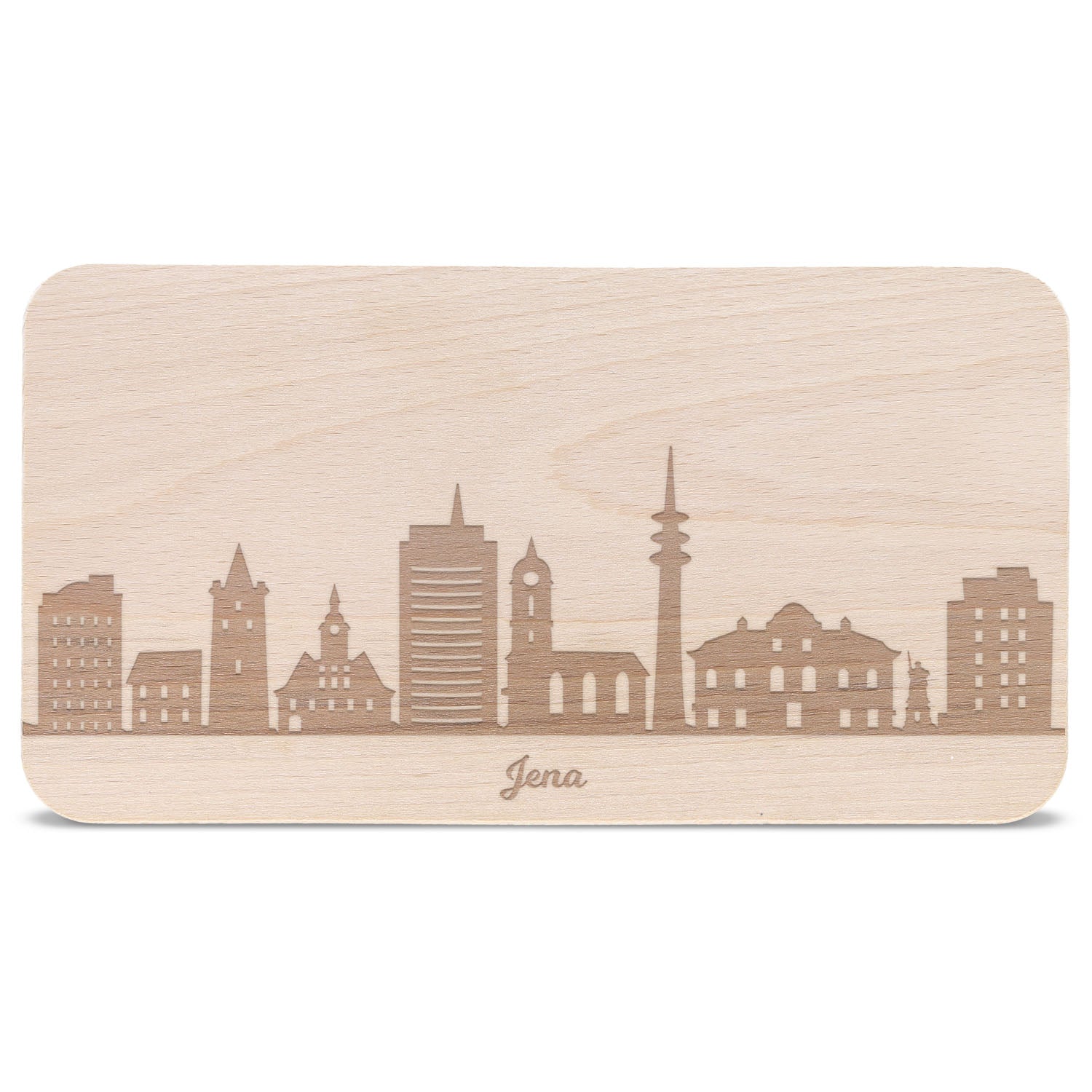 Frühstücksbrettchen Skyline Jena