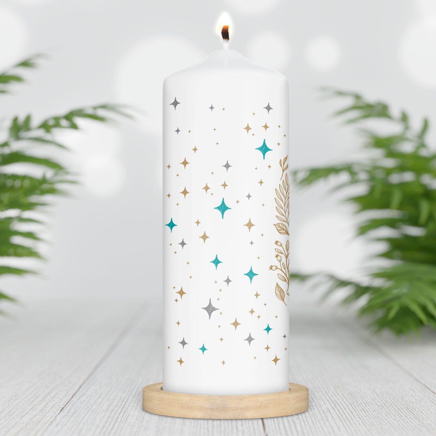 Große Kerze "You are my Star" mit Namen für Paare