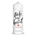Große Kerze "Take my Heart" mit Namen für Paare