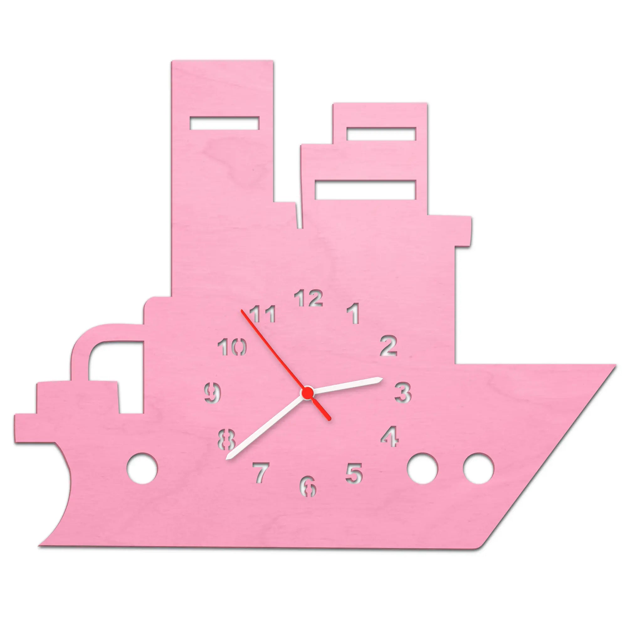 Kinder Wanduhr im Boot Design