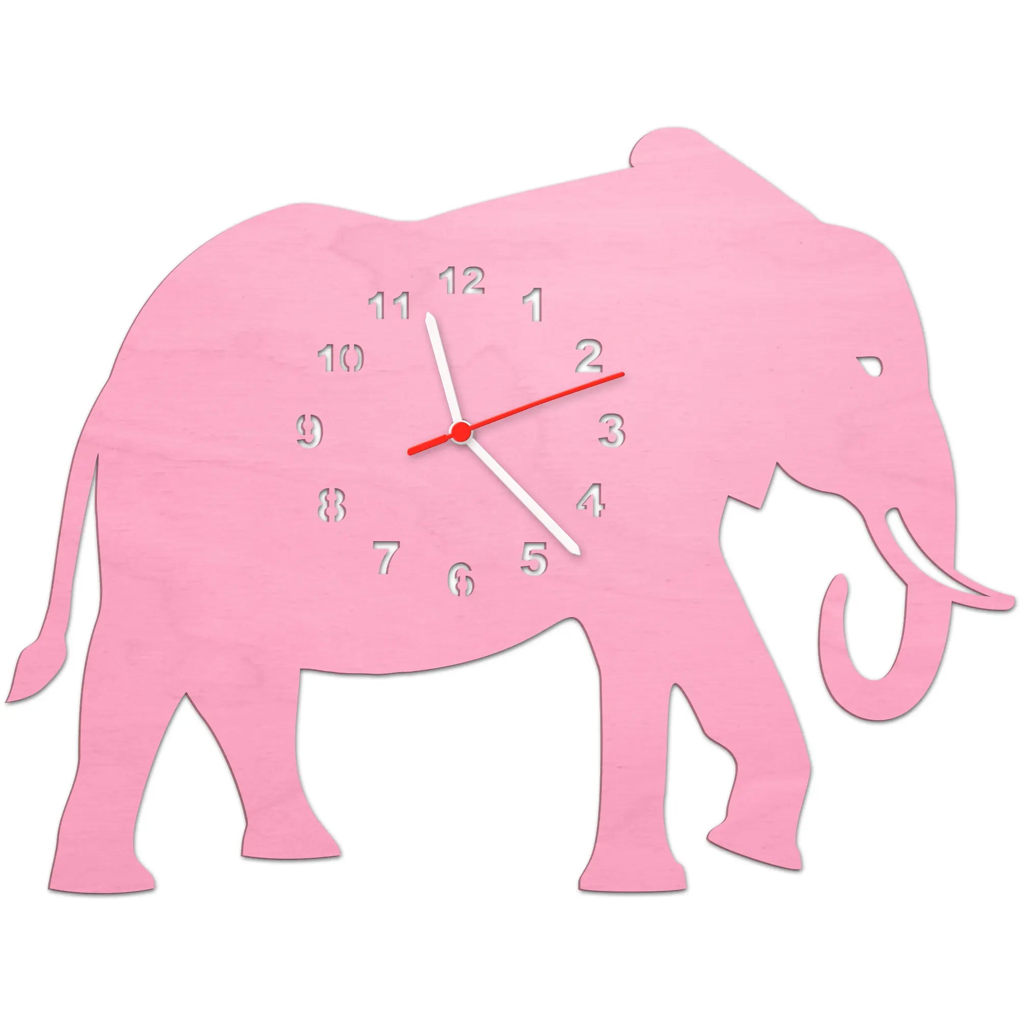 Kinder Wanduhr im Elefanten Design