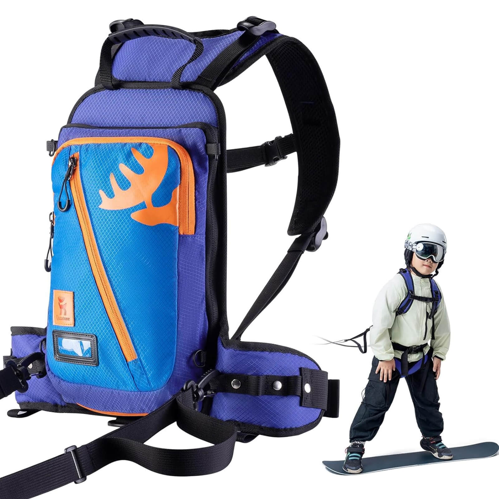 Qunature Kinder Ski-Trainingsrucksack mit Gurt