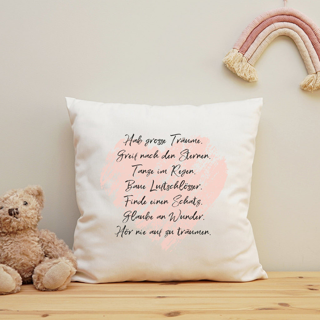 Kissen mit Spruch Traumsprüche