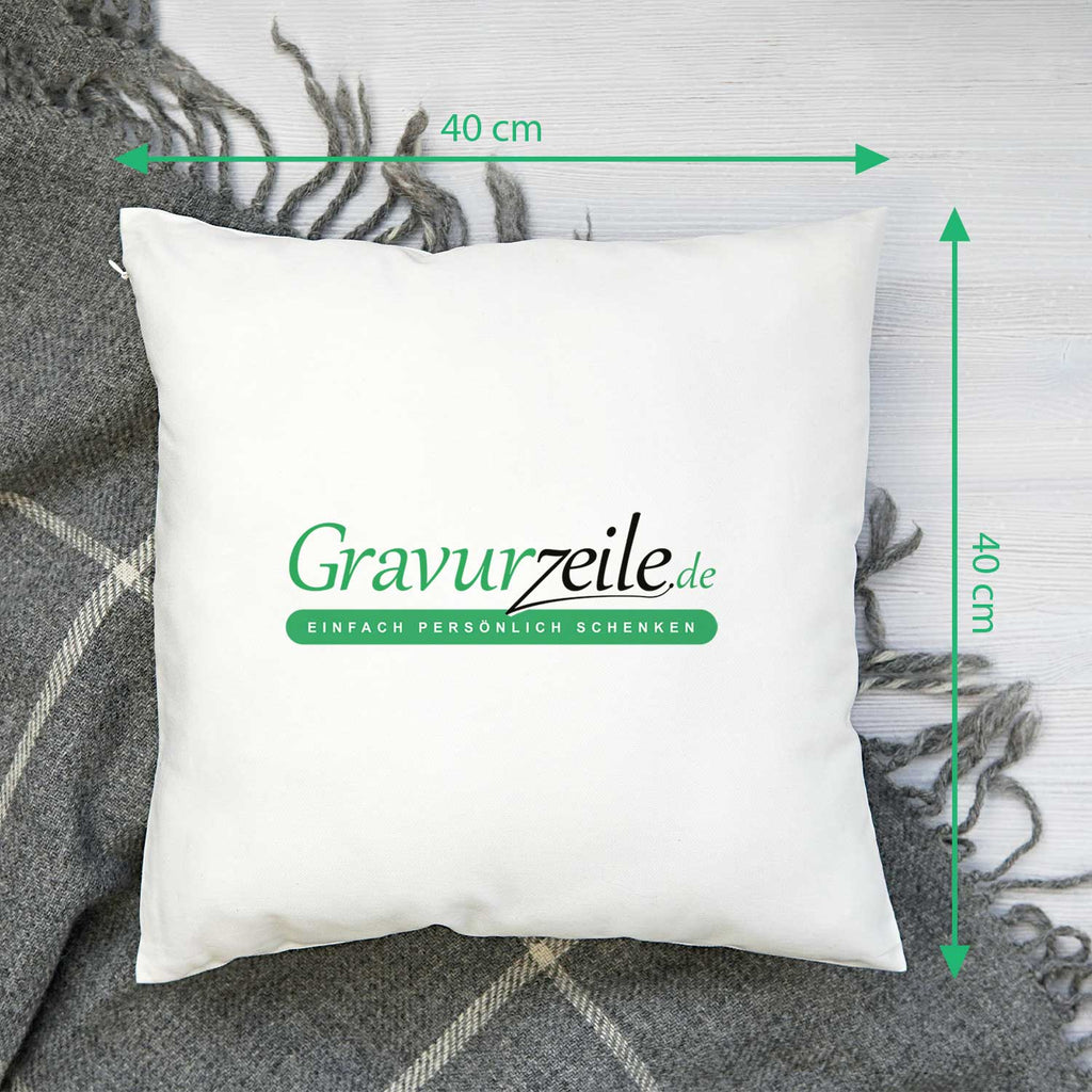 Kissen mit Weihnachtsmotiv - Cool Santa  - Weihnachtsdeko - Geschenk für Frauen & Männer