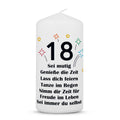 Kleine Geburtstagskerze "18 Jahre Geburtstag"