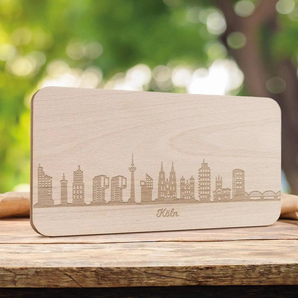 Frühstücksbrettchen Skyline Köln