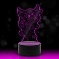 Graviertes Acrylglas im Fee Design mit LED-Sockel