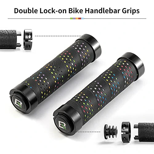 Lenkergriffe Anti-Rutsch Fahrradgriffe Lock-On Design Fahrrad Griffe