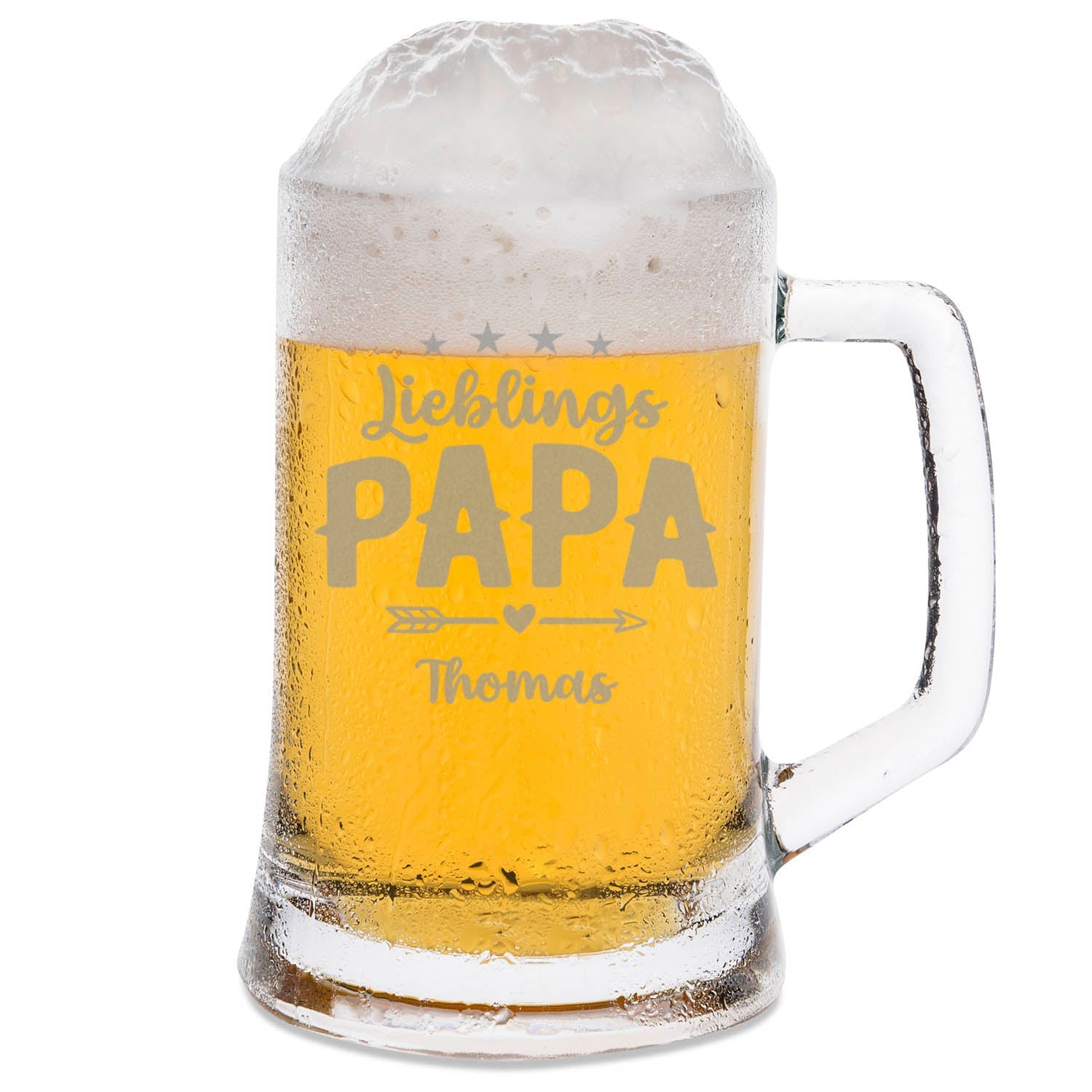 Montana Bierkrug mit Gravur "Lieblings Papa" mit Namen