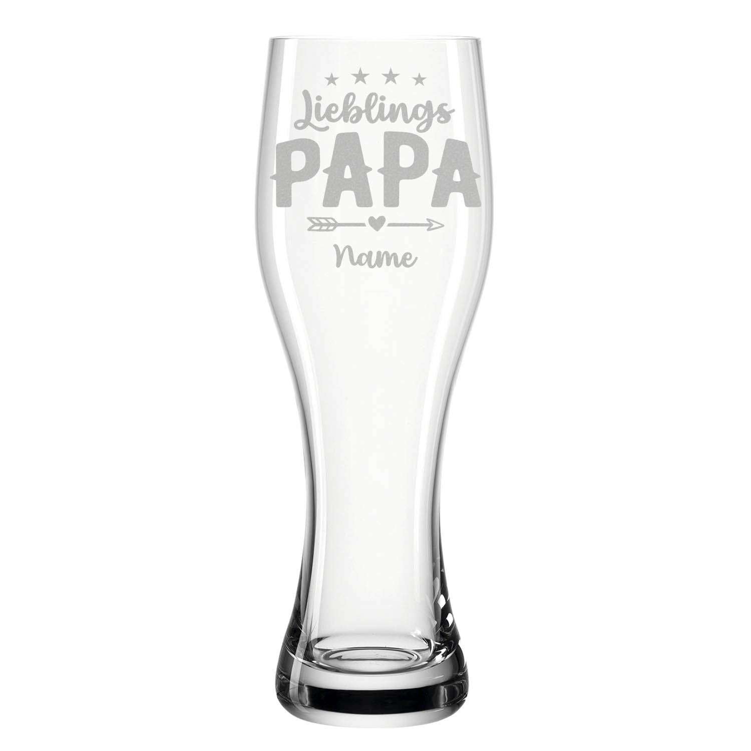 Leonardo Weizenglas "Lieblings Papa" mit Namen