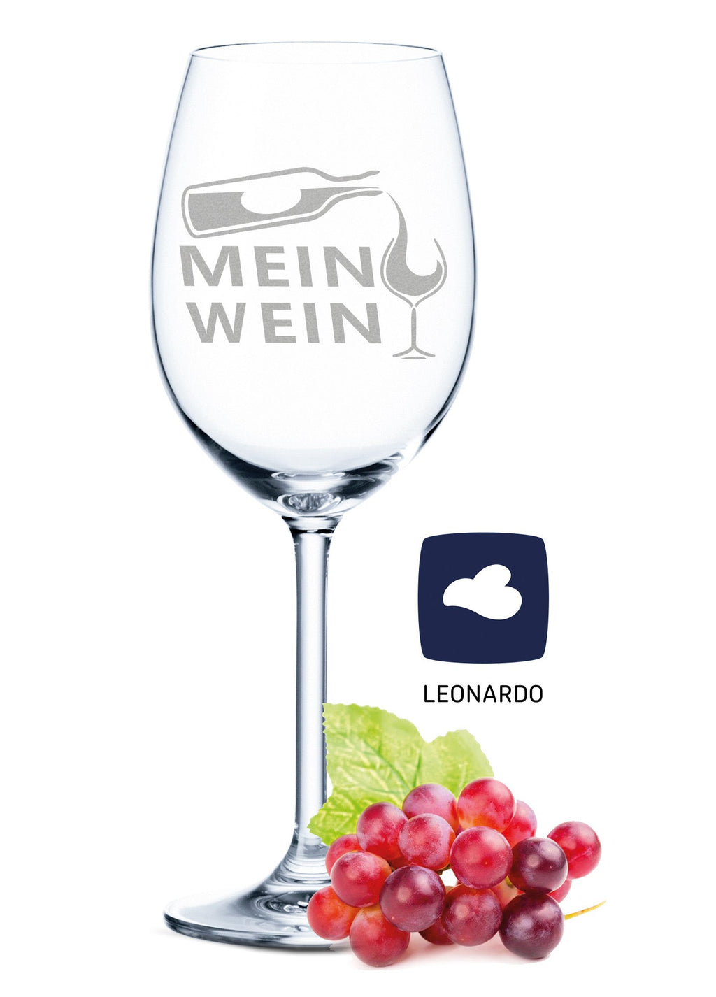 Leonardo Weinglas mit Gravur "Mein Wein"
