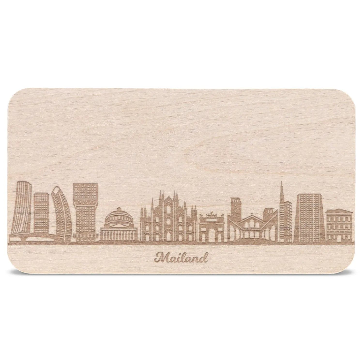 Frühstücksbrettchen Skyline Mailand