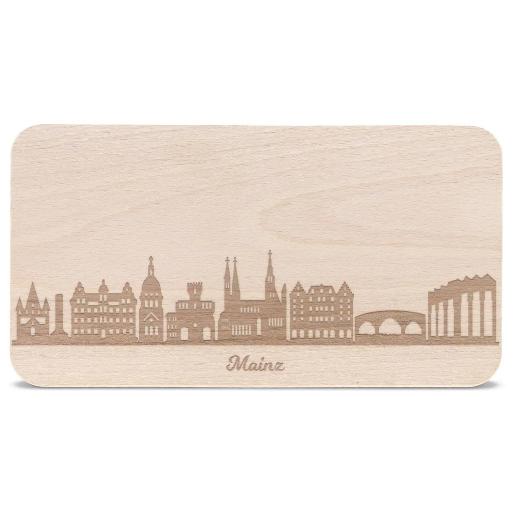 Frühstücksbrettchen Skyline Mainz