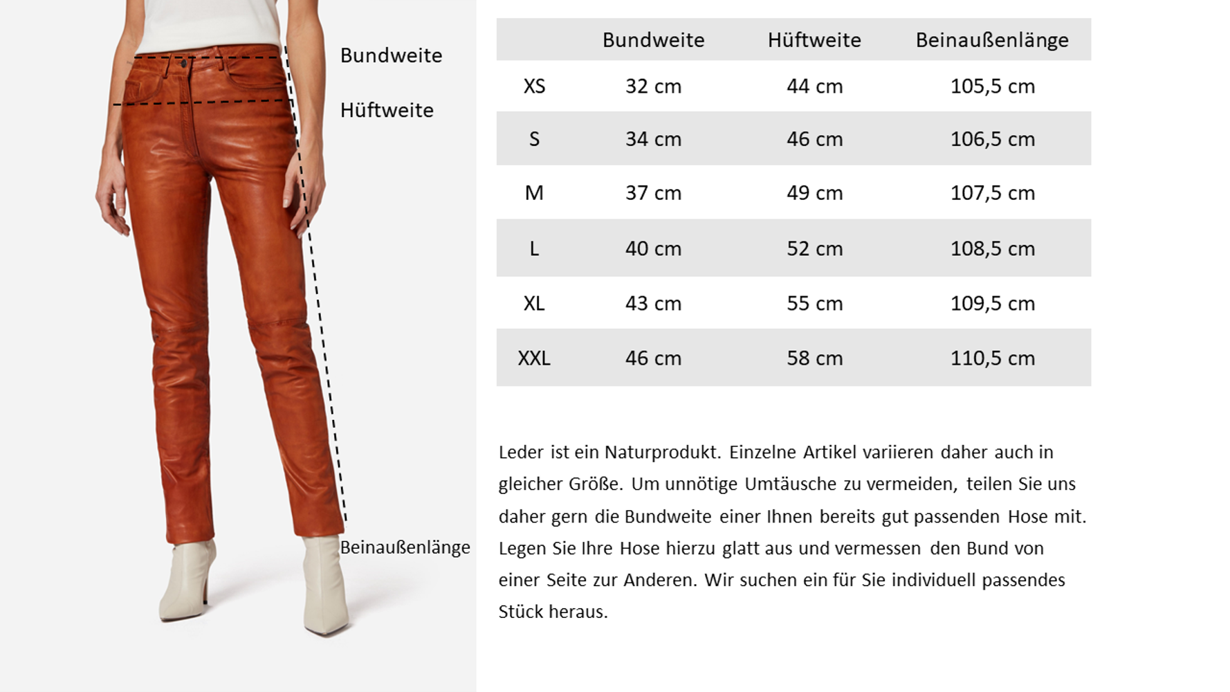 Five Pocket Lederhose Damen 9809