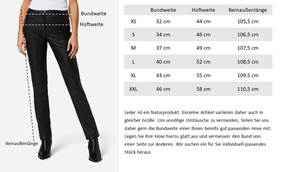Five Pocket Lederhose Damen 9809