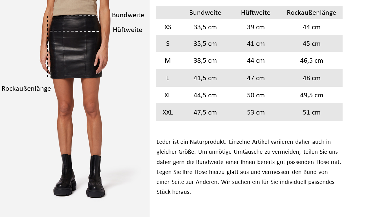 Damen Lederrock 1264
