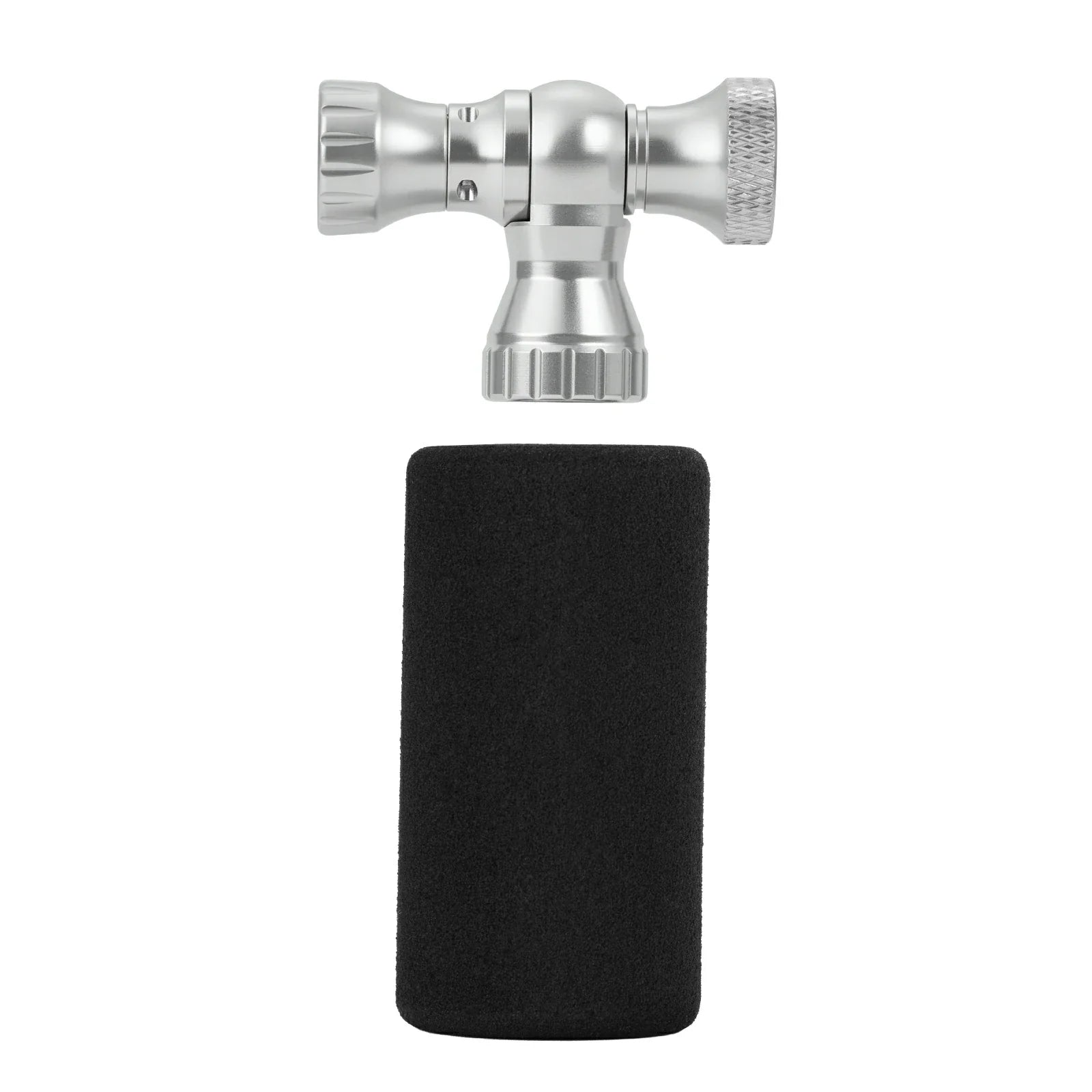 Mini Fahrradpumpe mit CO₂-Adapter - Tragbar, Presta & Schrader Kompatibel, bis 80 PSI