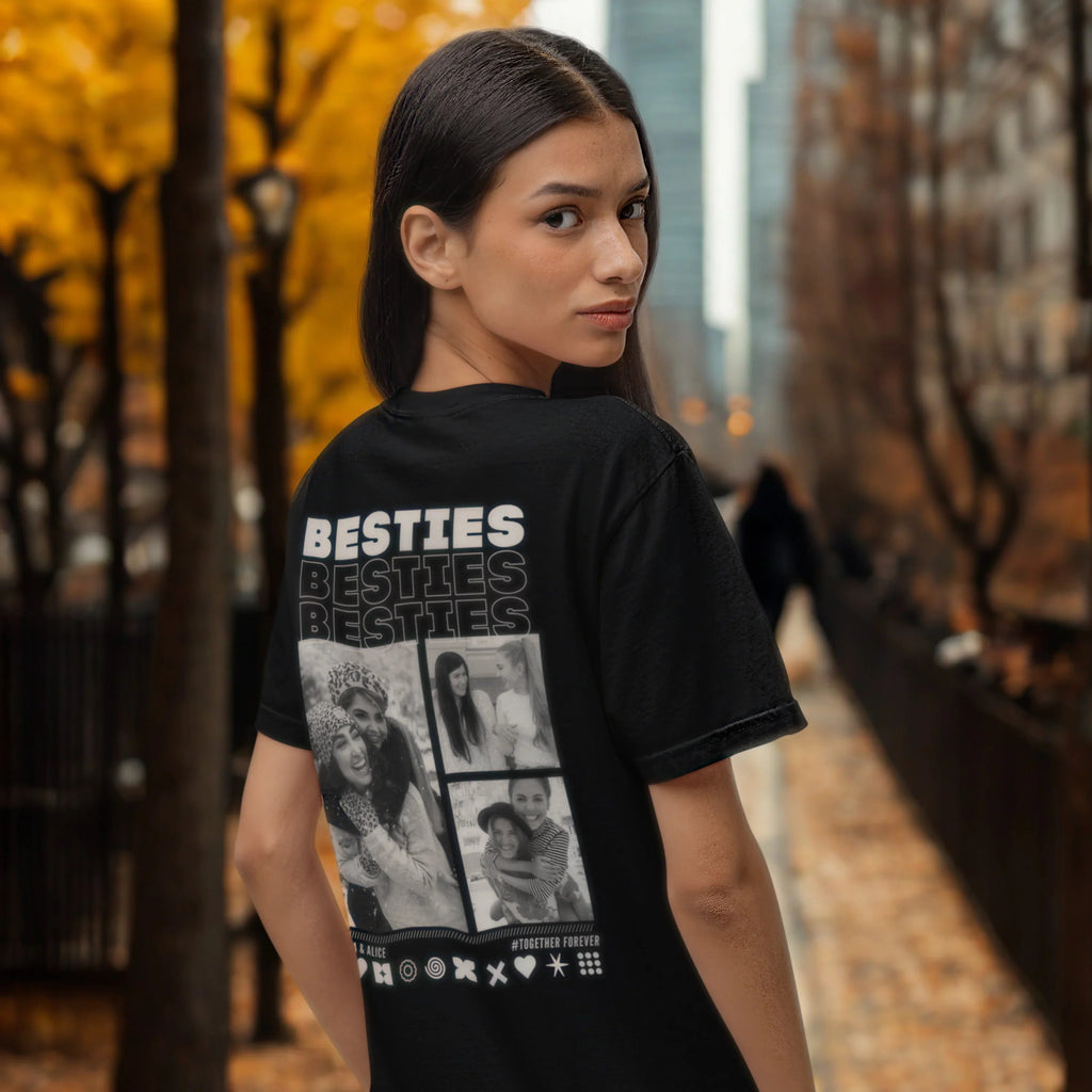 BESTIES T-Shirt mit Euren Fotos personalisiert