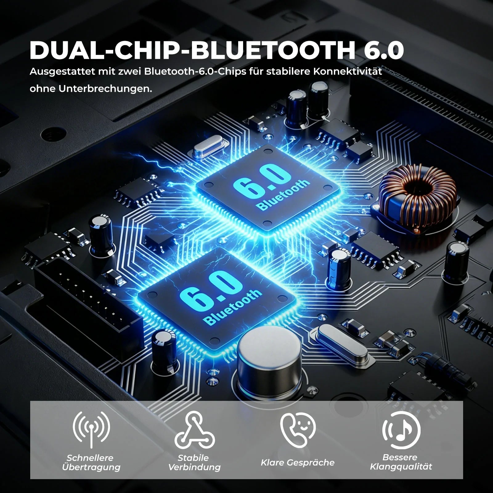 Motorrad Intercom Bluetooth Headsets mit Gegensprechanlagen 300m, IP56 Wasserdicht Staubdicht