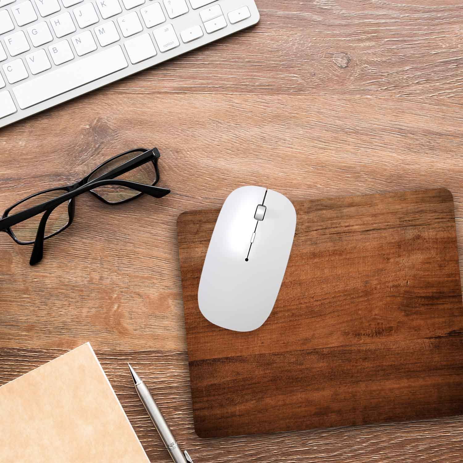 Bedrucktes Mousepad im Holz Design