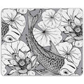 Bedrucktes Mousepad im Koi Design