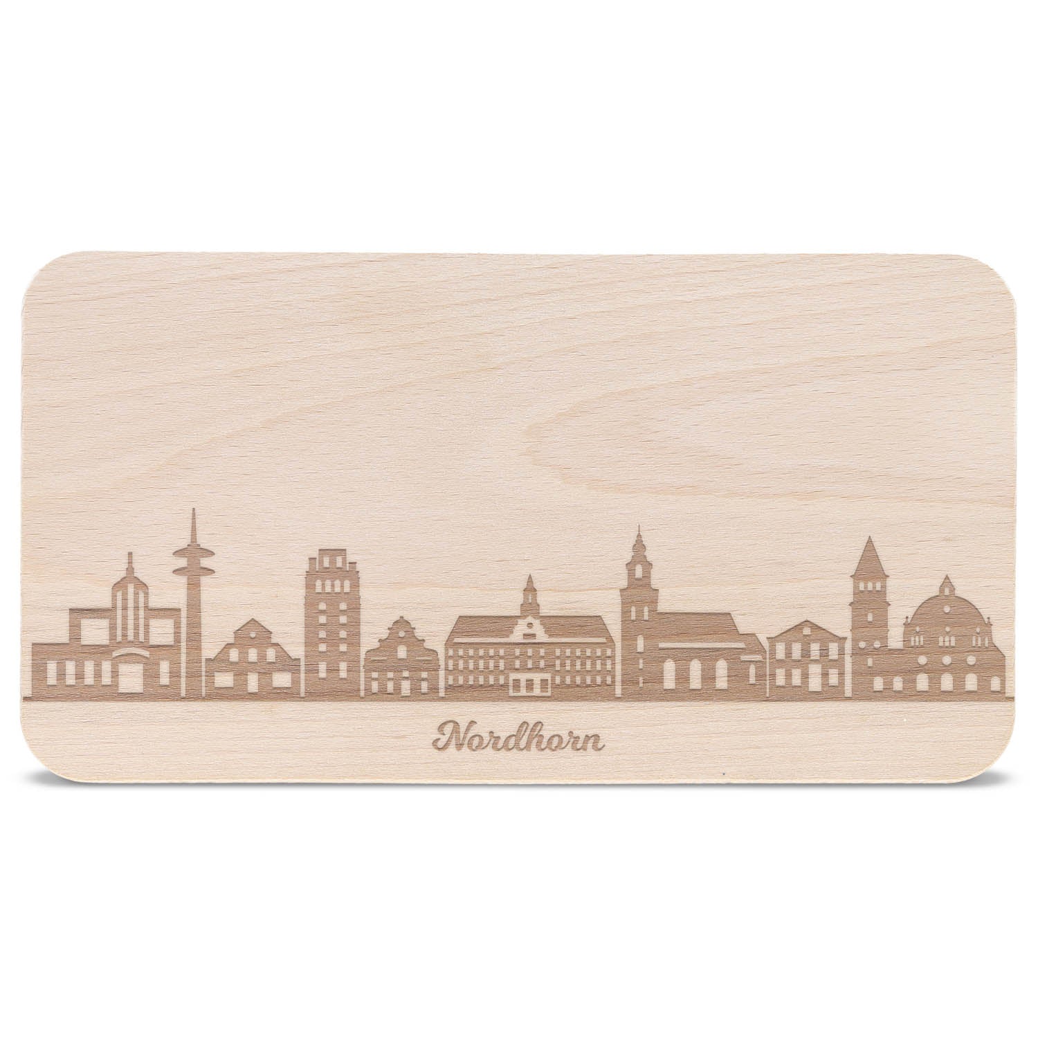 Frühstücksbrettchen Skyline Nordhorn