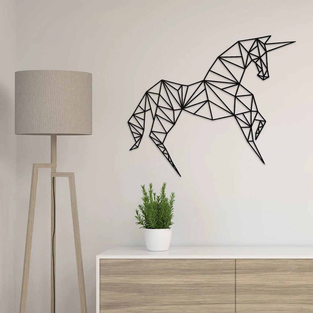 Origami Einhorn aus Holz -