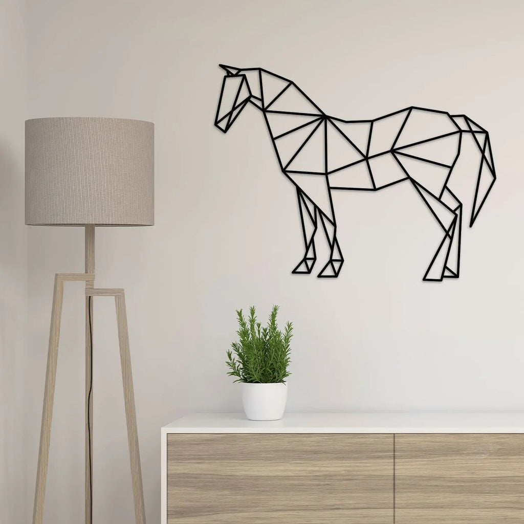 Origami Pferd aus Holz -