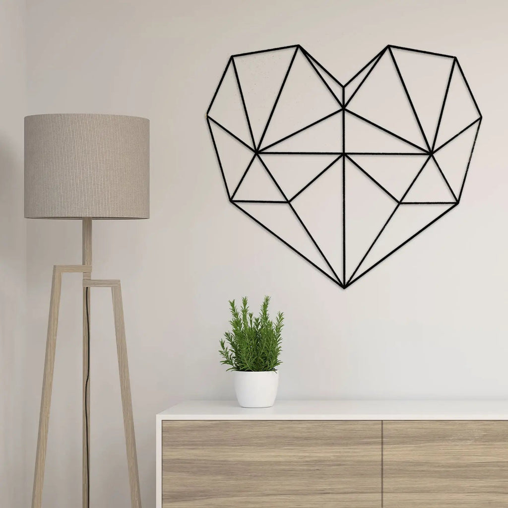Origami 3D Herz aus Holz -