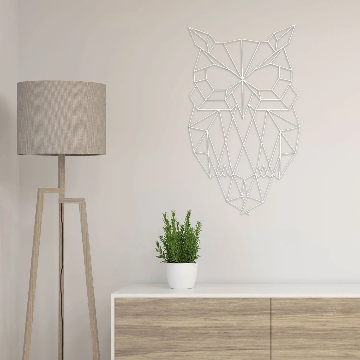Origami Eule aus Holz -