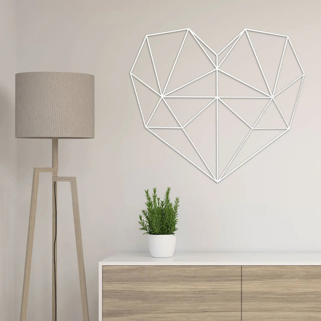Origami 3D Herz aus Holz -