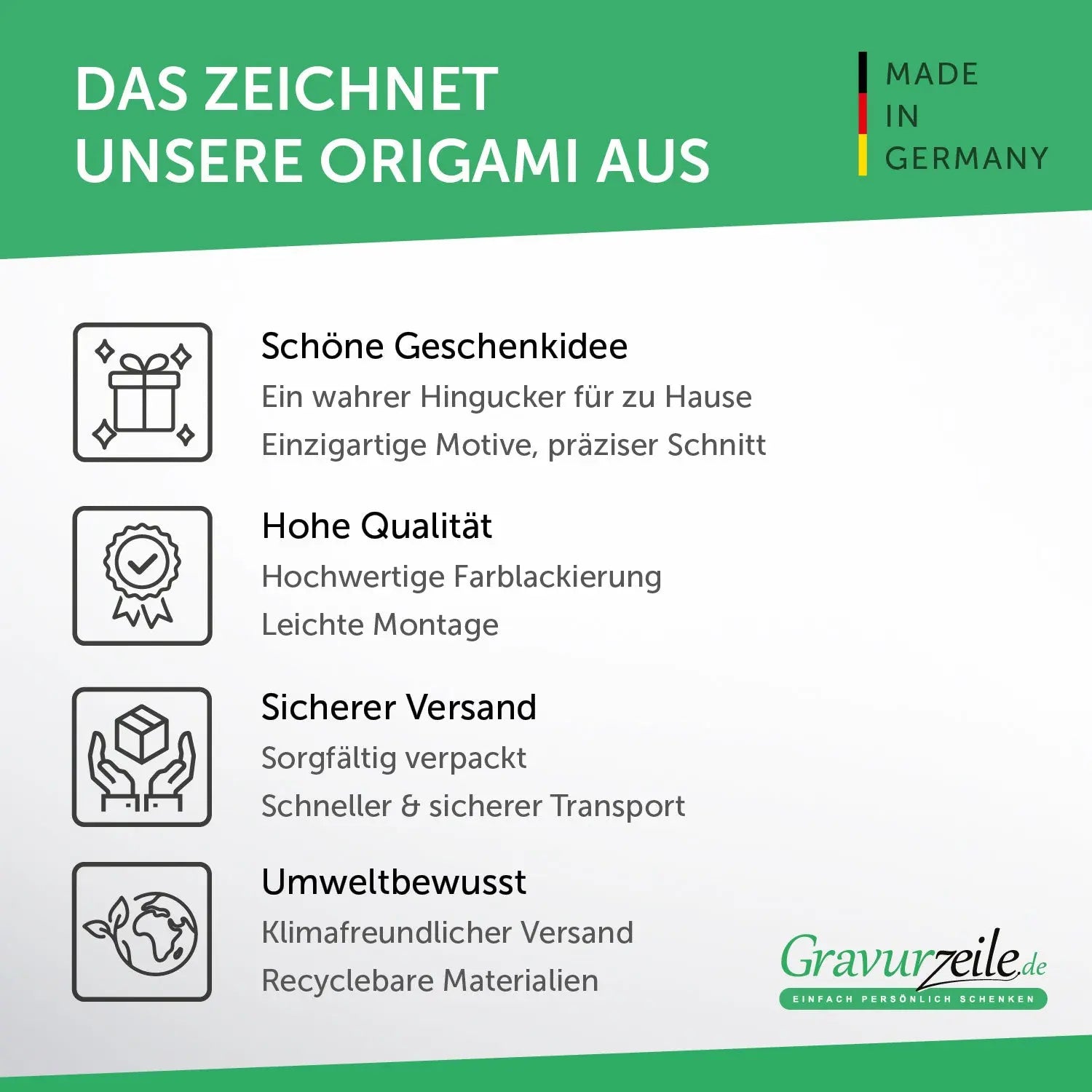 Origami Rose aus Holz -