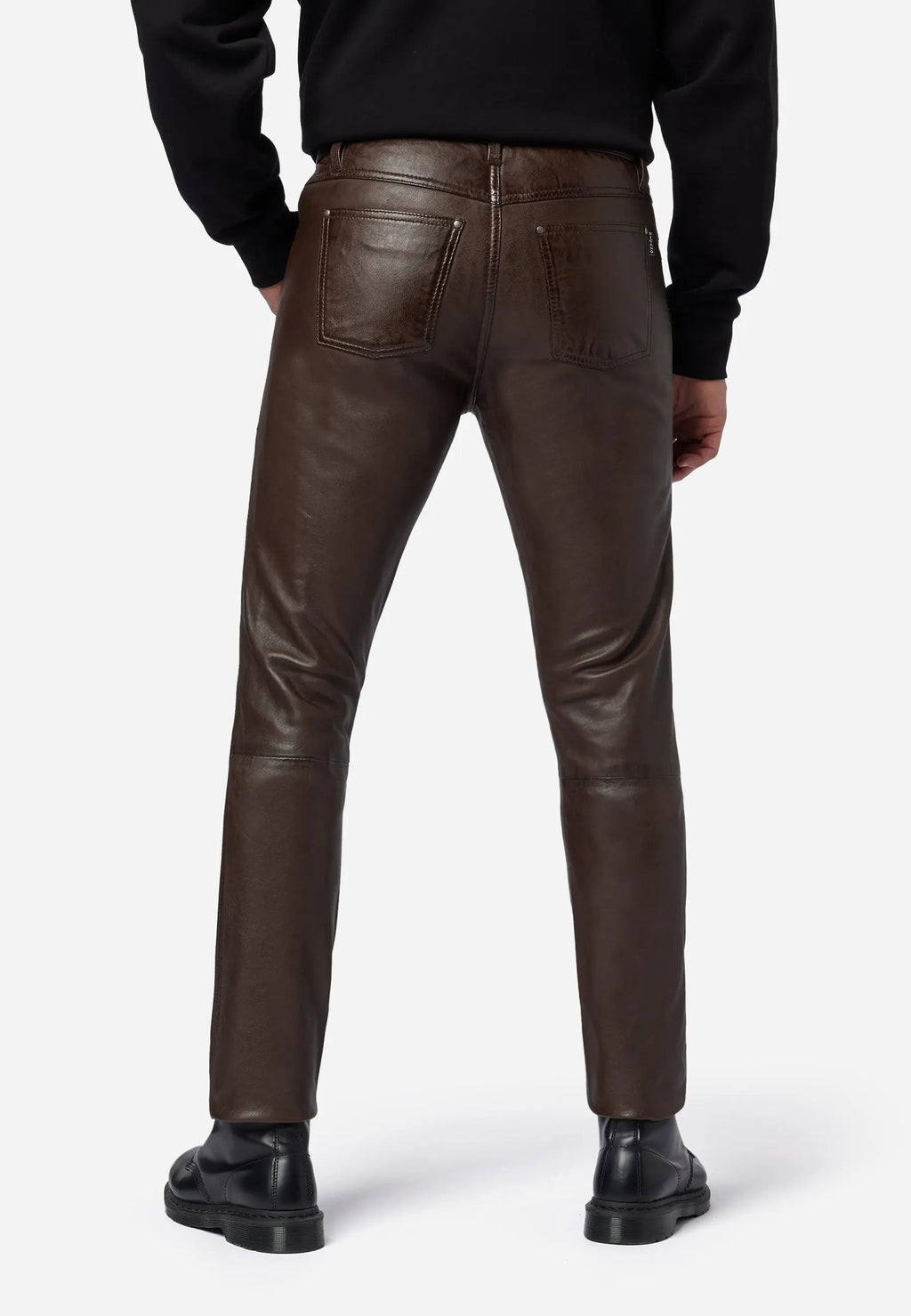 Slim Fit Herren Lederhose Bono