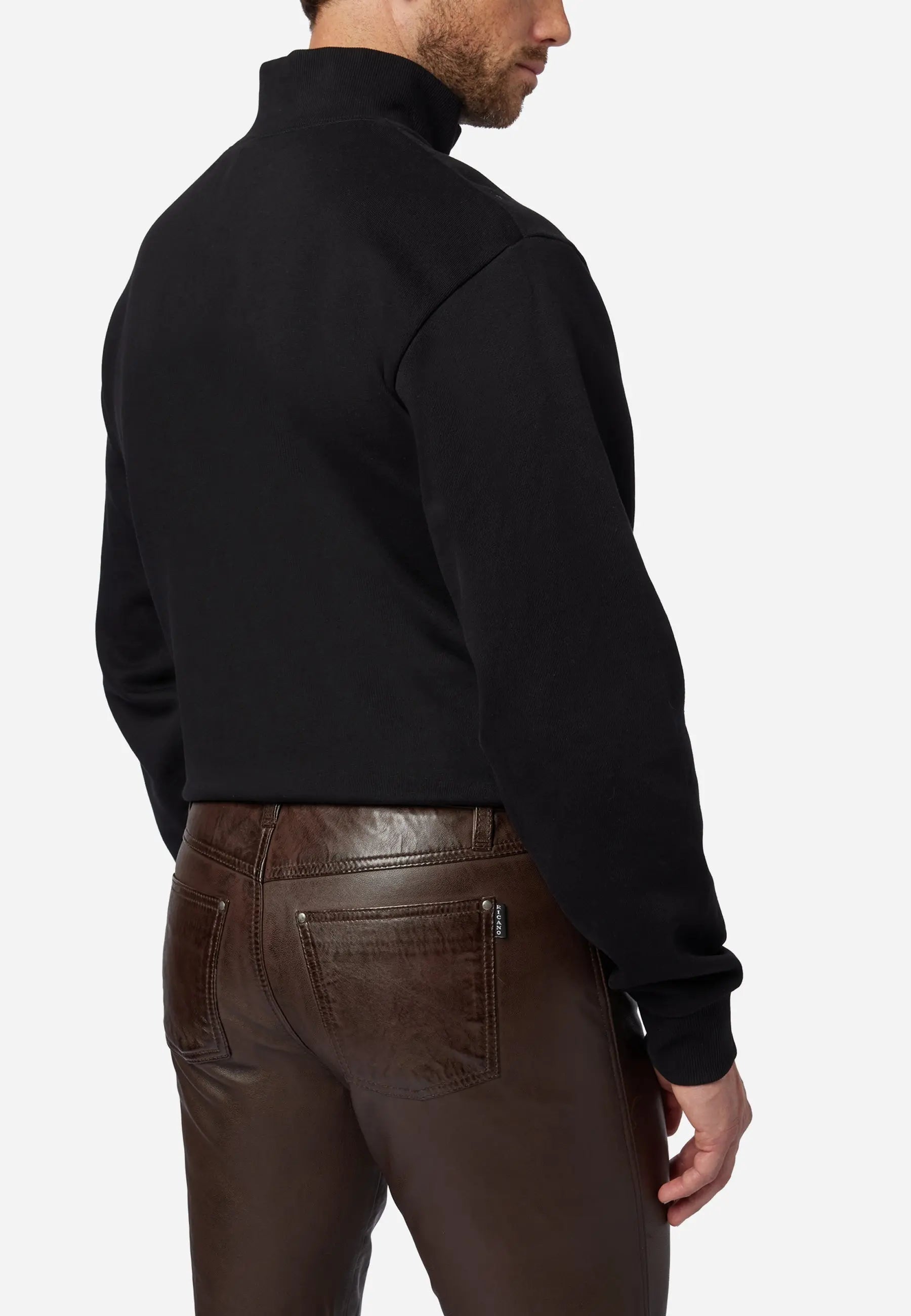 Slim Fit Herren Lederhose Bono