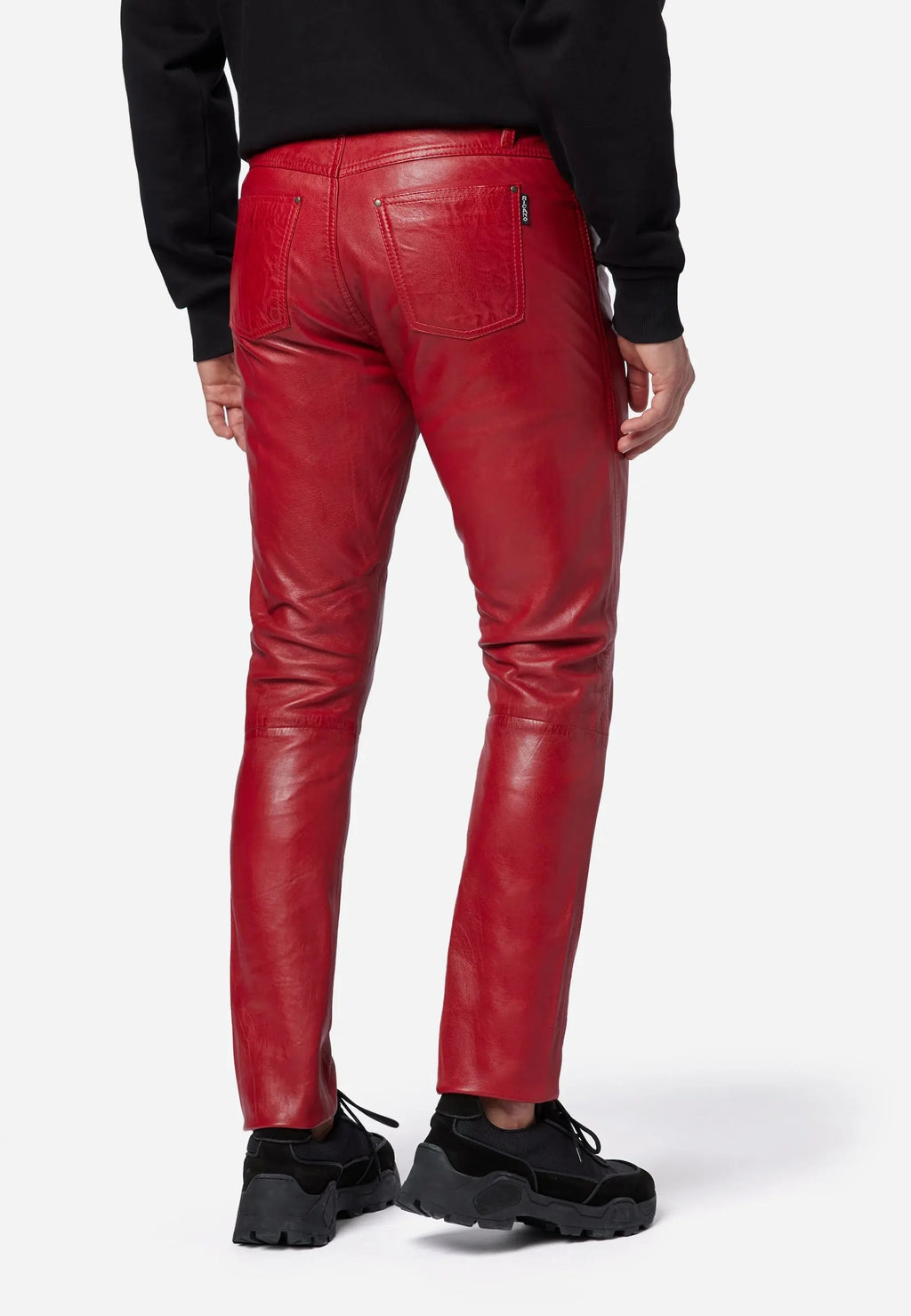 Slim Fit Herren Lederhose Bono