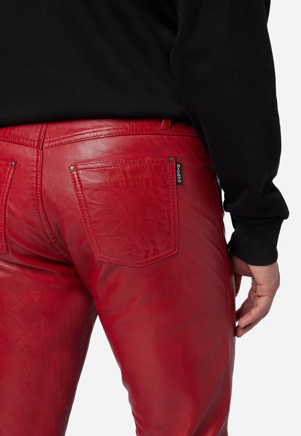 Slim Fit Herren Lederhose Bono