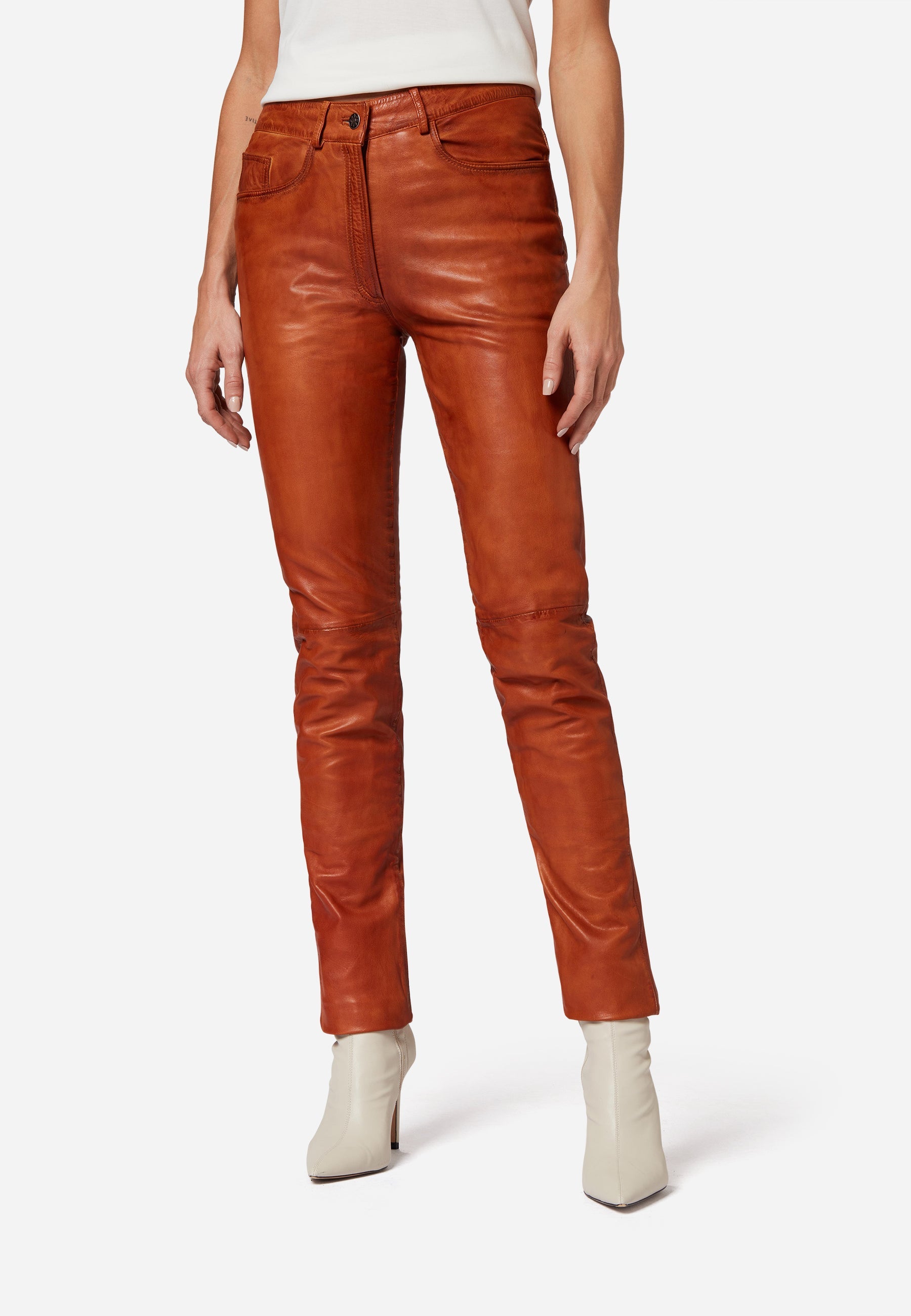 Five Pocket Lederhose Damen 9809