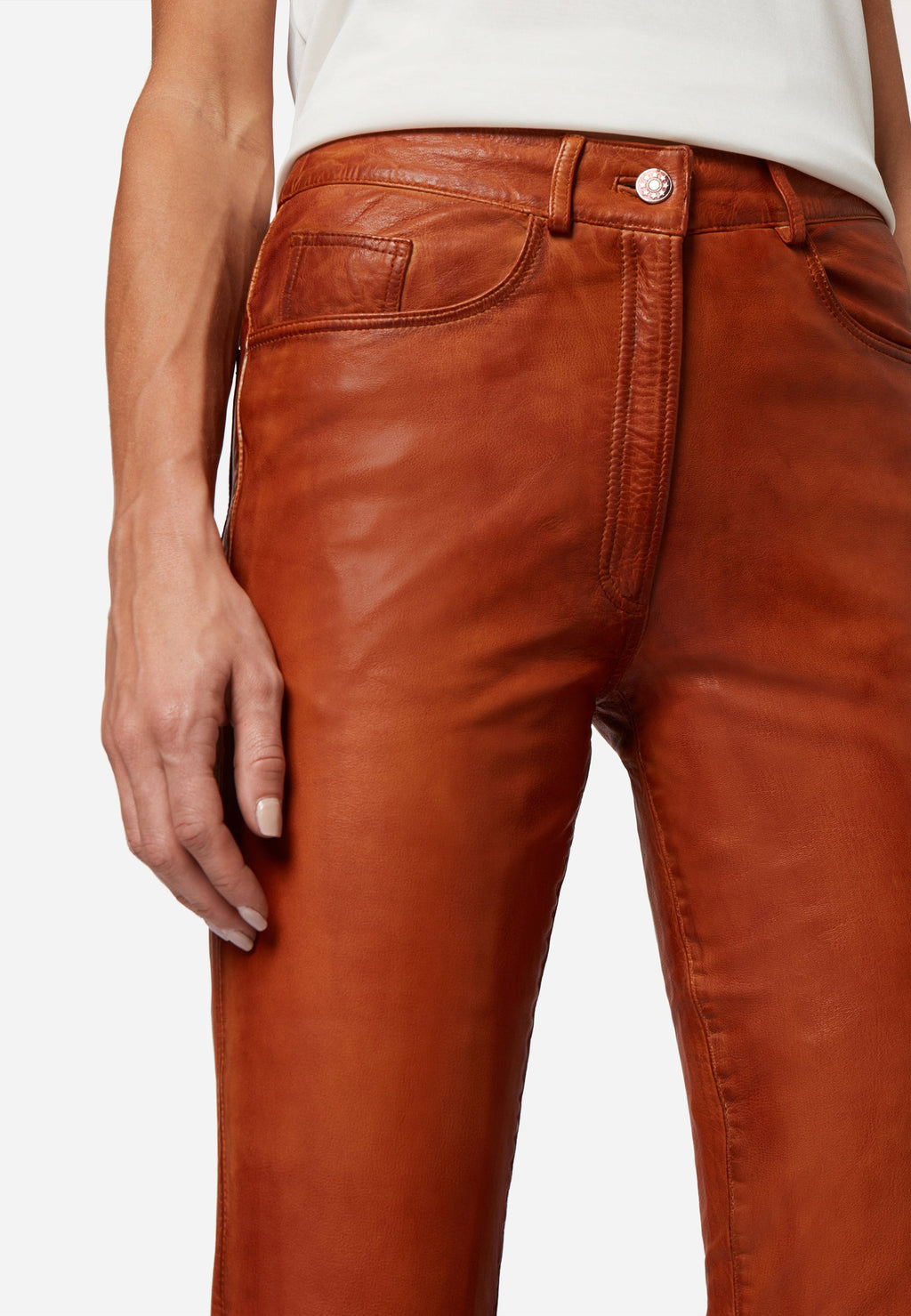 Five Pocket Lederhose Damen 9809