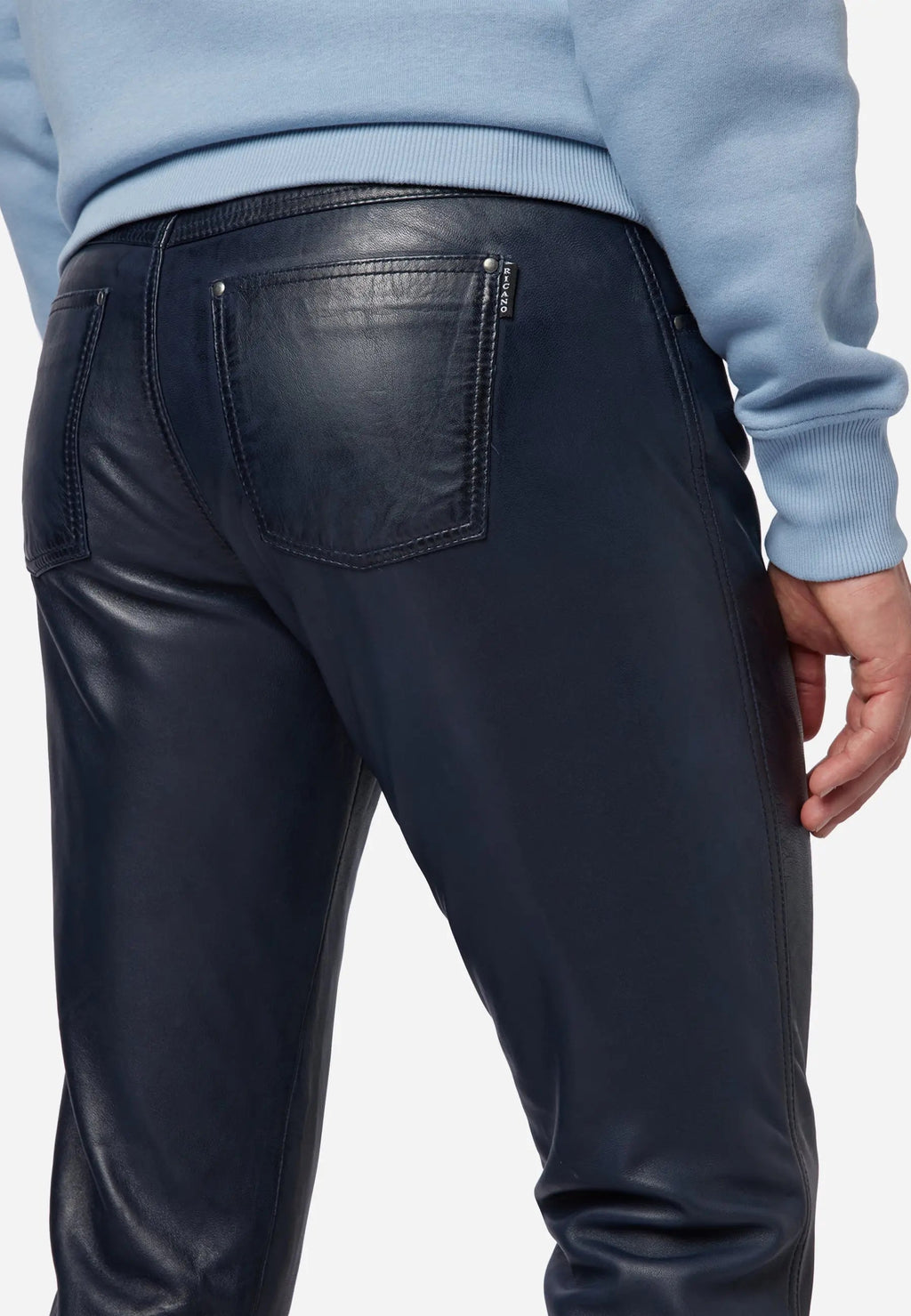 Slim Fit Herren Lederhose Bono
