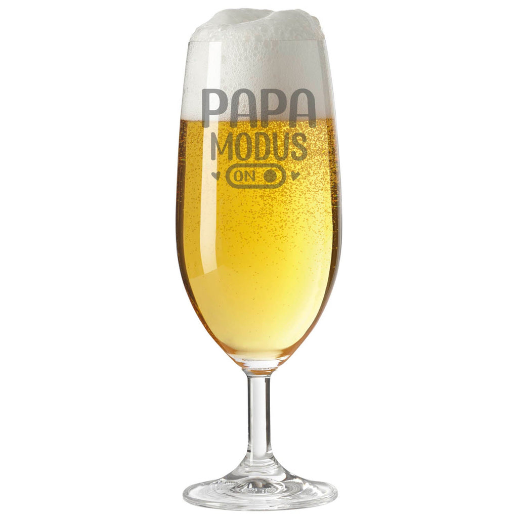 Leonardo Bierglas mit Gravur "Papa Modus"