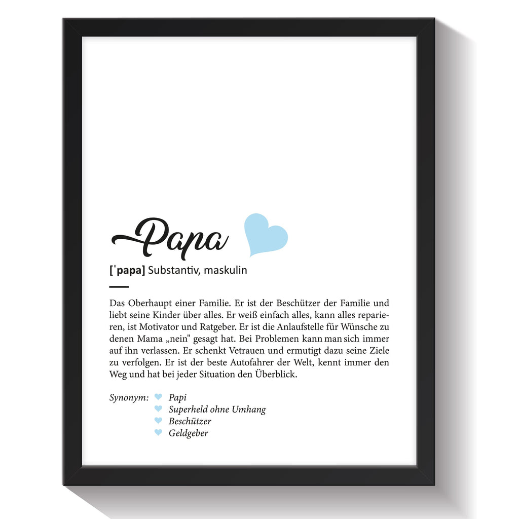 Definition Poster, Kunstdrucke & Worterklärung auf DIN A4 Premium-Foto-Papier