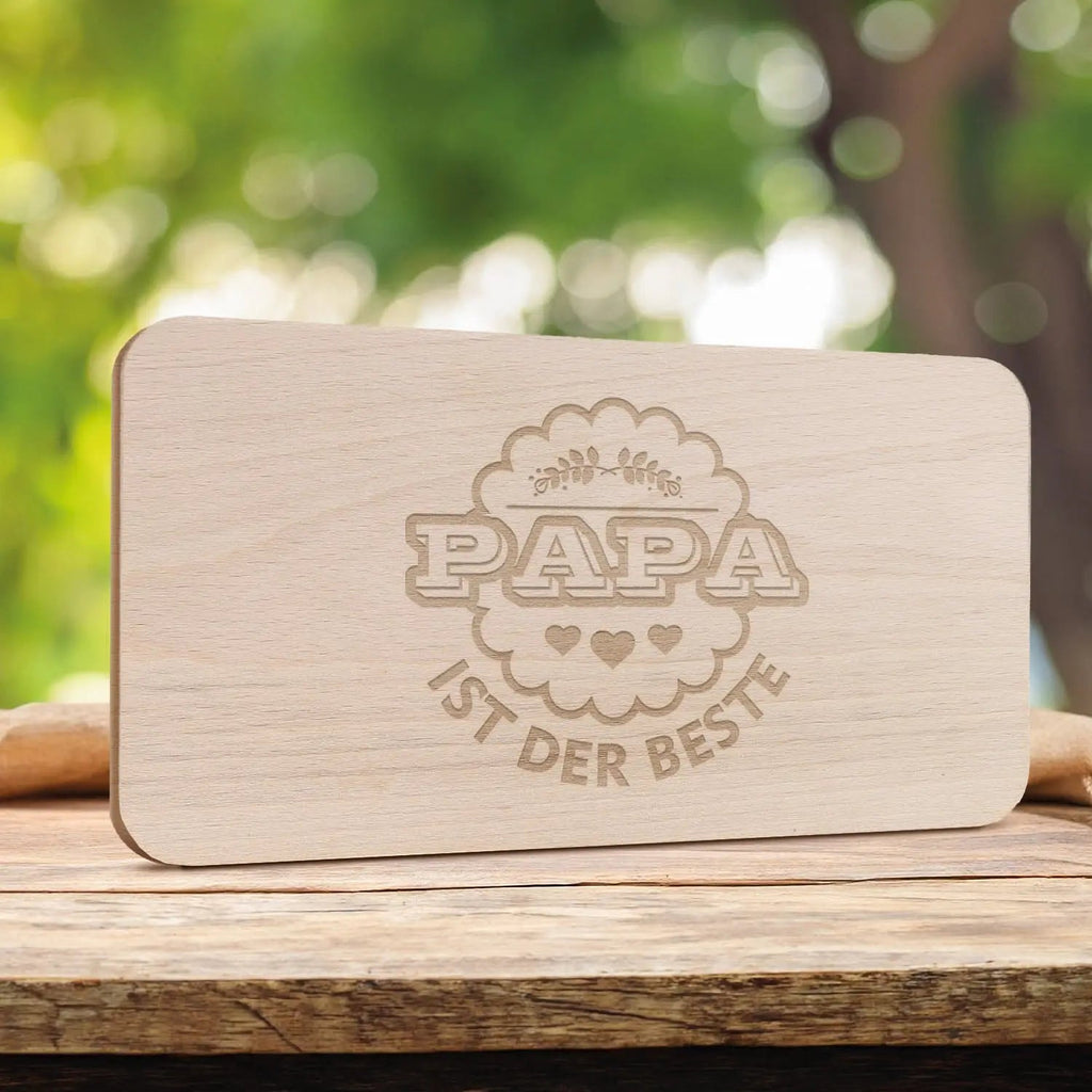 Schneidebrett Frühstücksbrettchen "Papa ist der Beste"