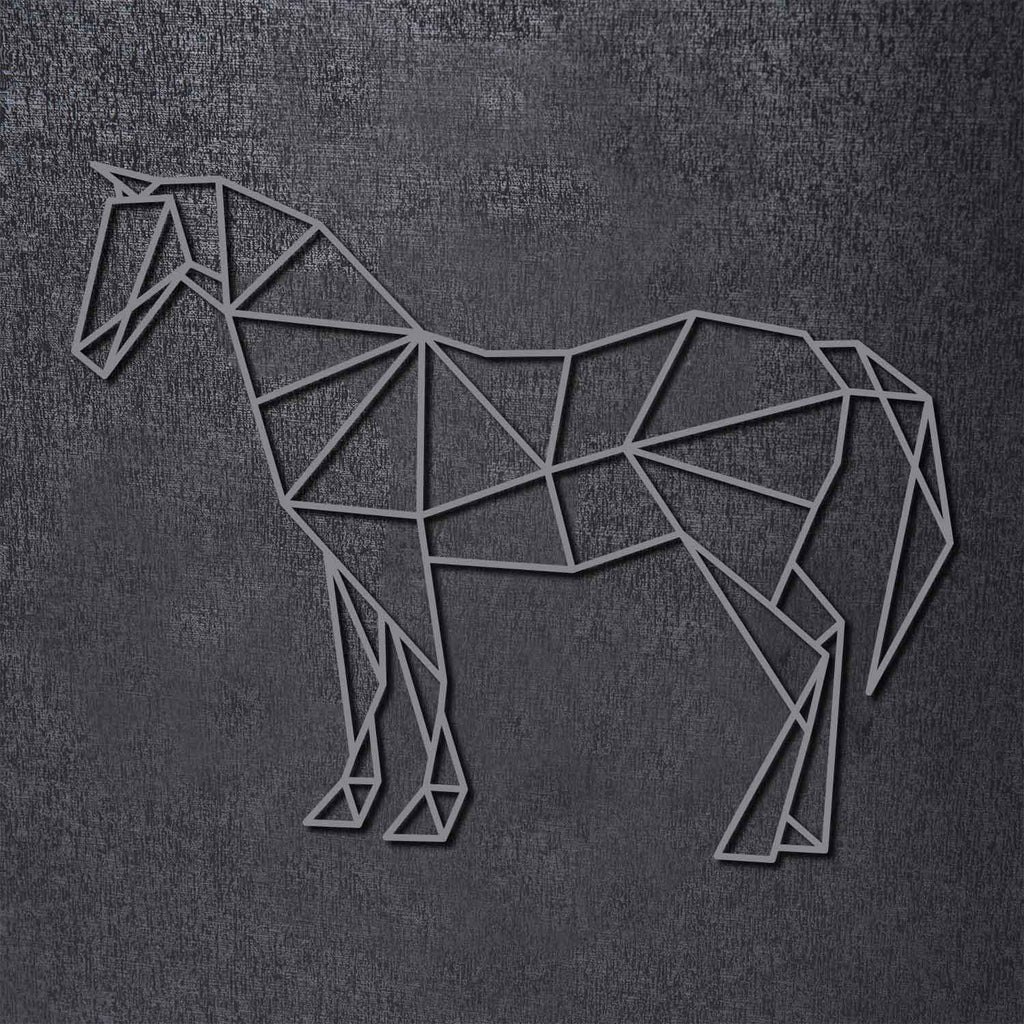 Origami Pferd aus Holz -