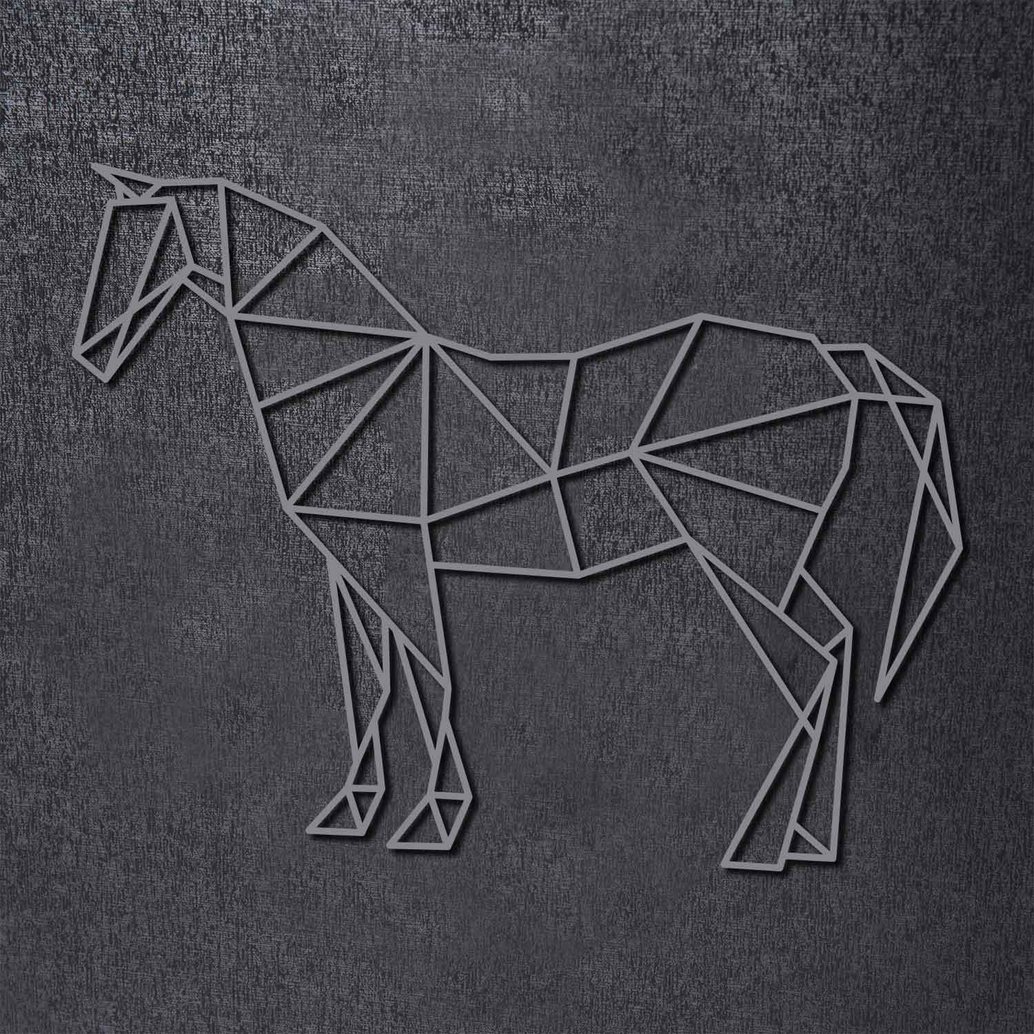 Origami Pferd aus Holz -