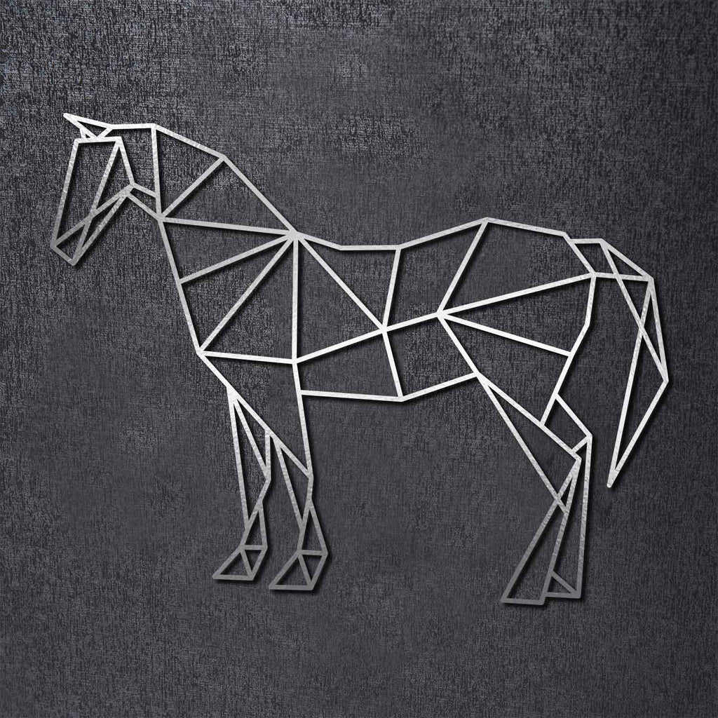 Origami Pferd aus Holz -