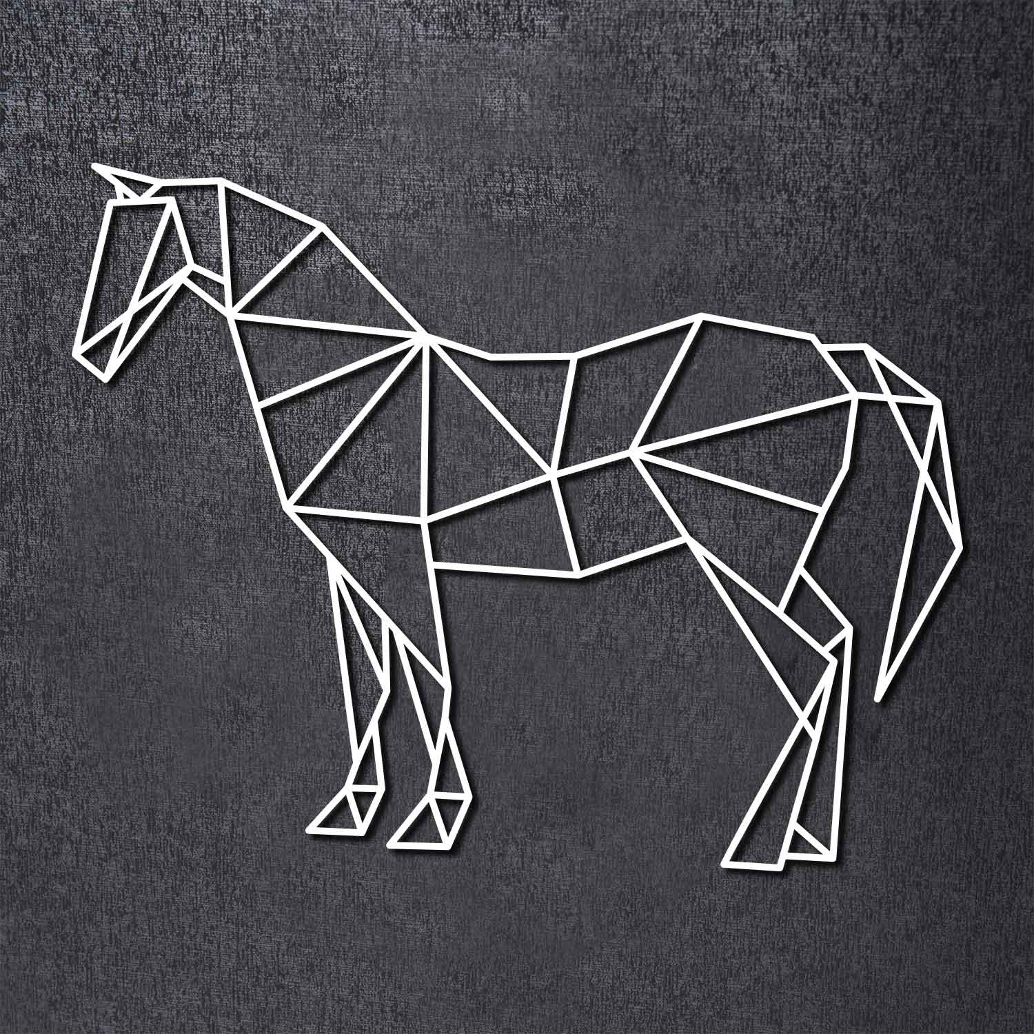 Origami Pferd aus Holz -