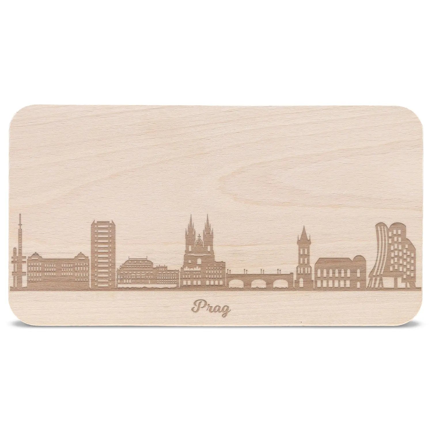 Frühstücksbrettchen Skyline Prag