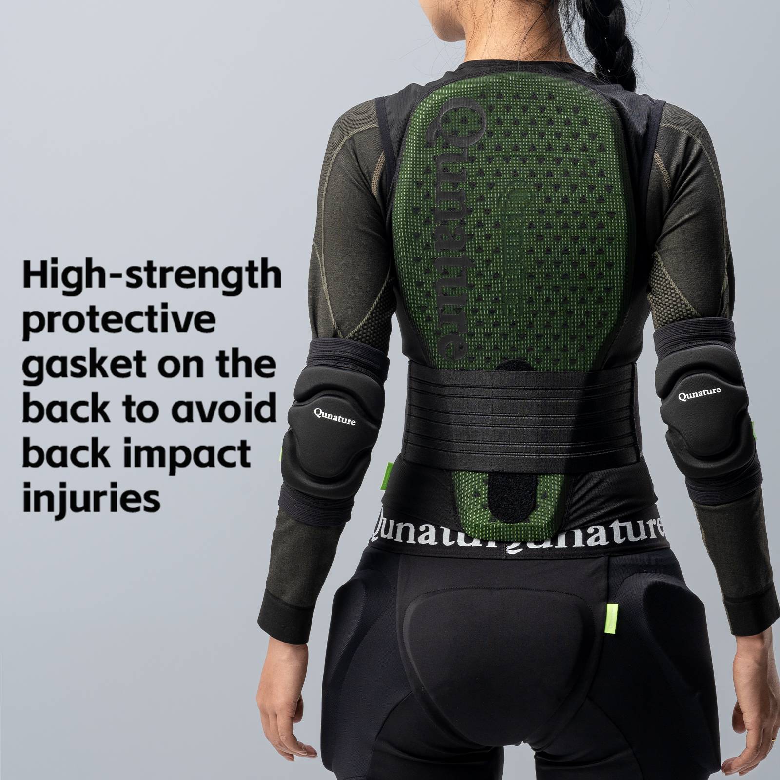 Qunature Live Shield – EAS Rückenprotektor verstellbare Jacke