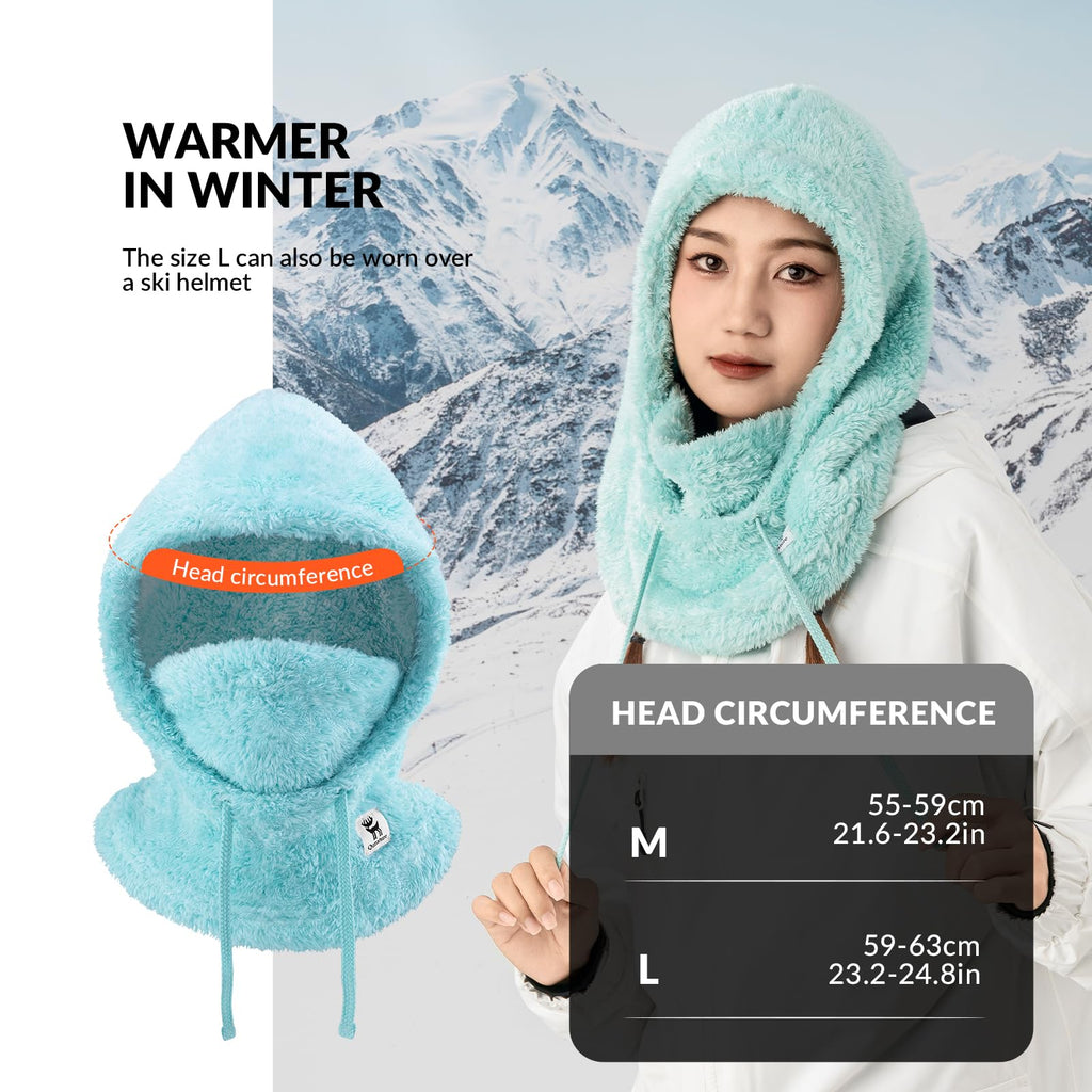 Qunature Sturmhaube Winter Warme Balaclava Thermo Winddichte Sturmmaske Skimaske