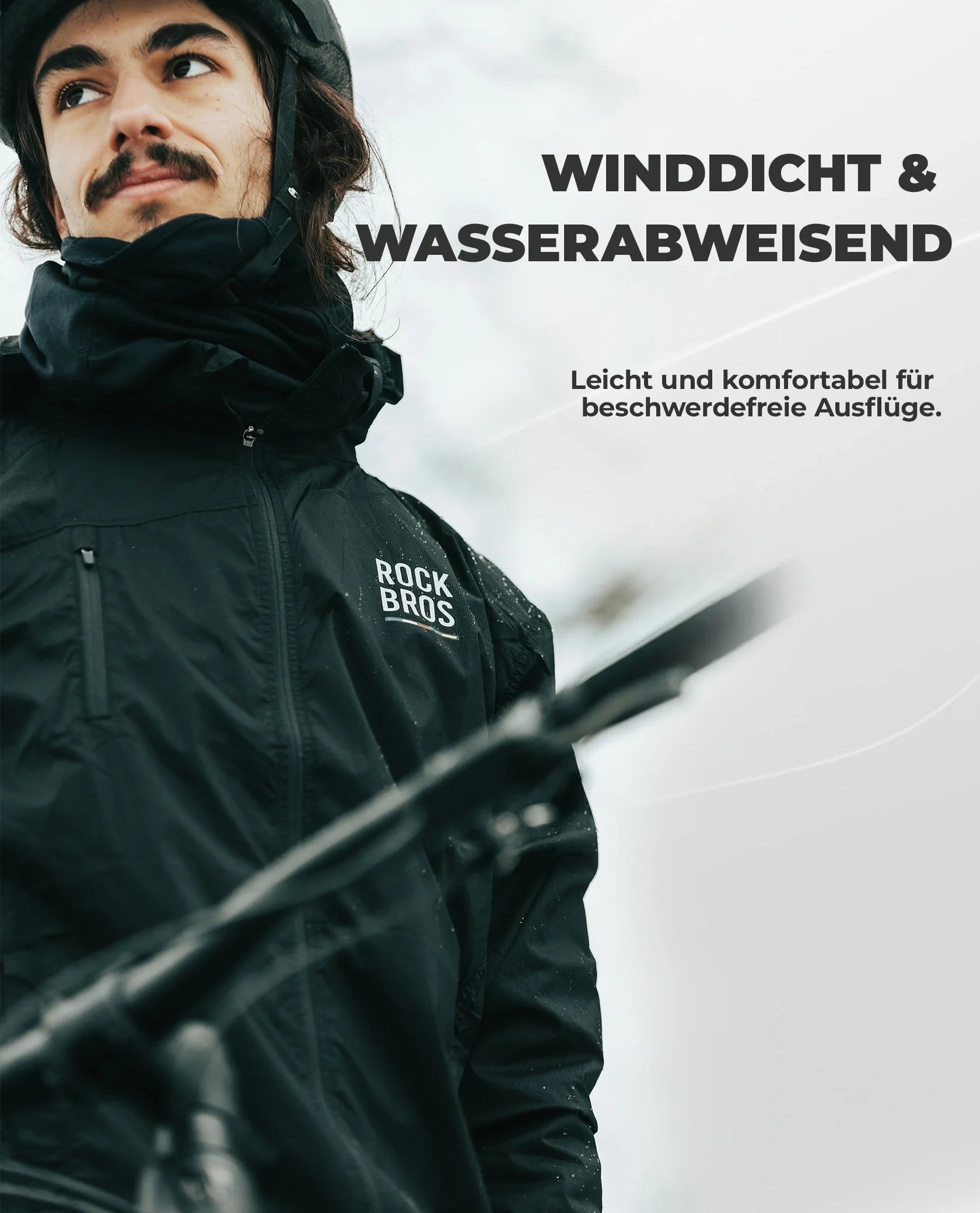 ROAD TO SKY Fahrradjacke Winddicht Atmungsaktiv für MTB & Rennrad